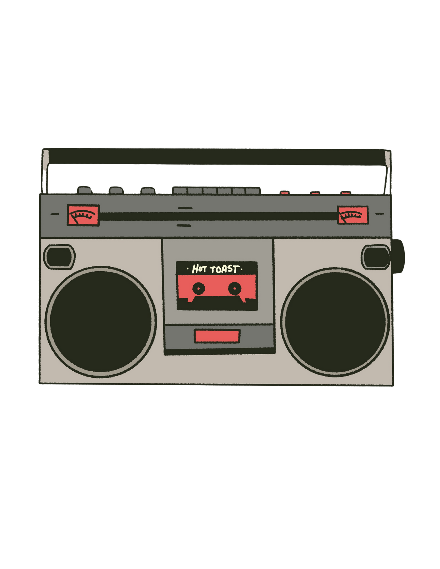 Boombox Sticker