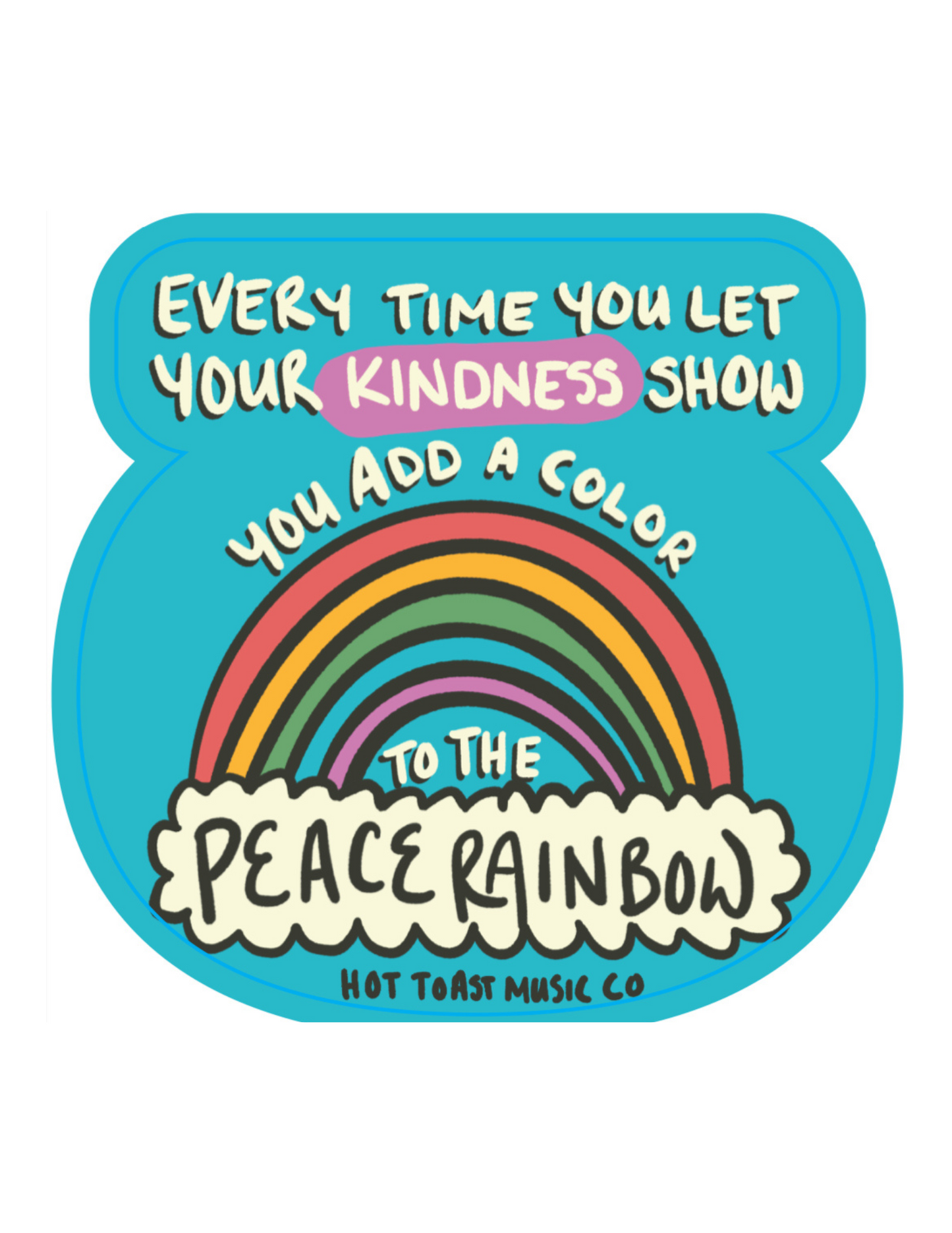 Peace Rainbow Sticker